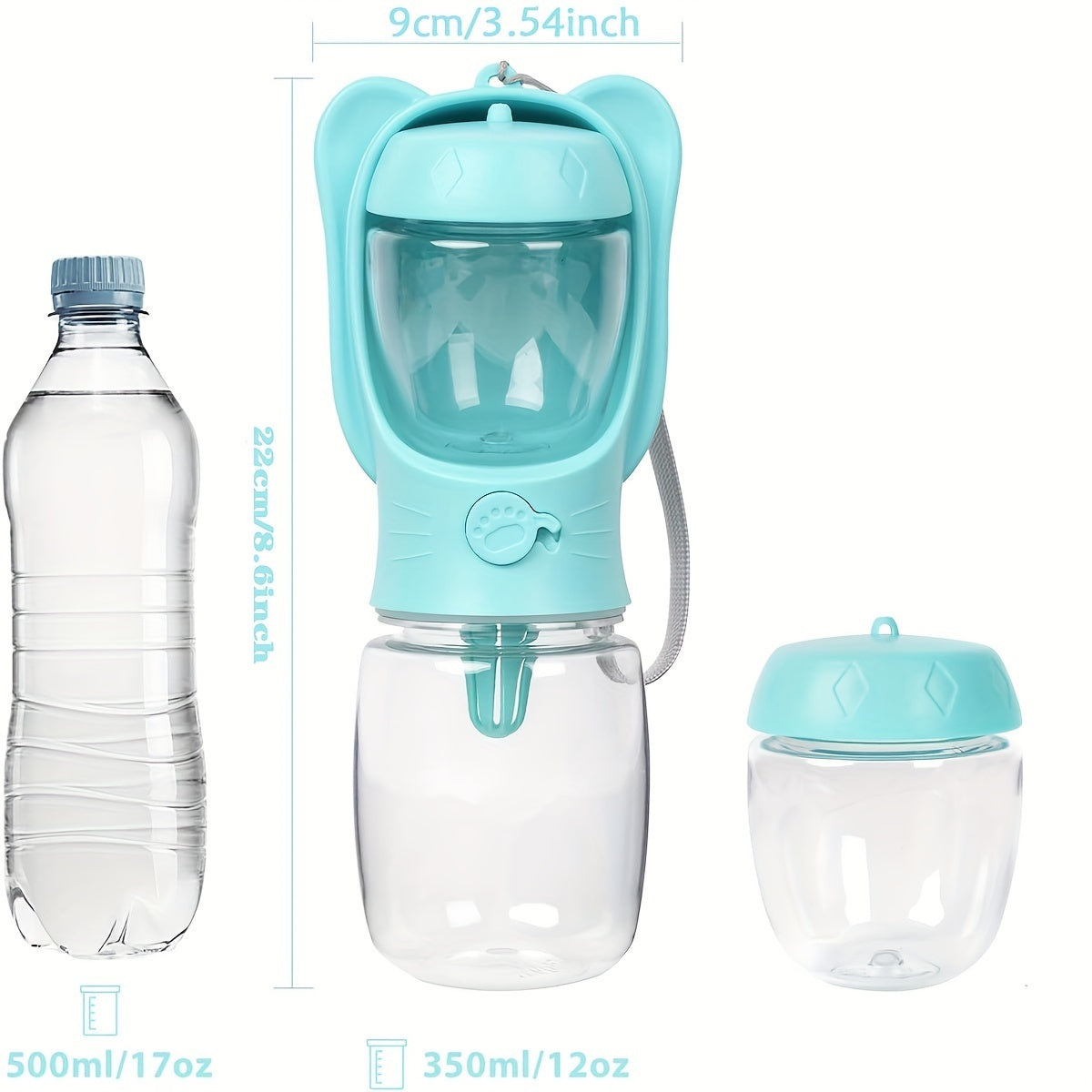Dog Travel Buddy 2-in-1 Water and Food Bottle